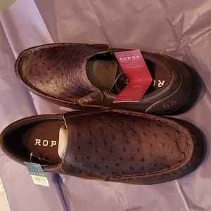 NWT and box Roper leather slip on shoes.  Size 12